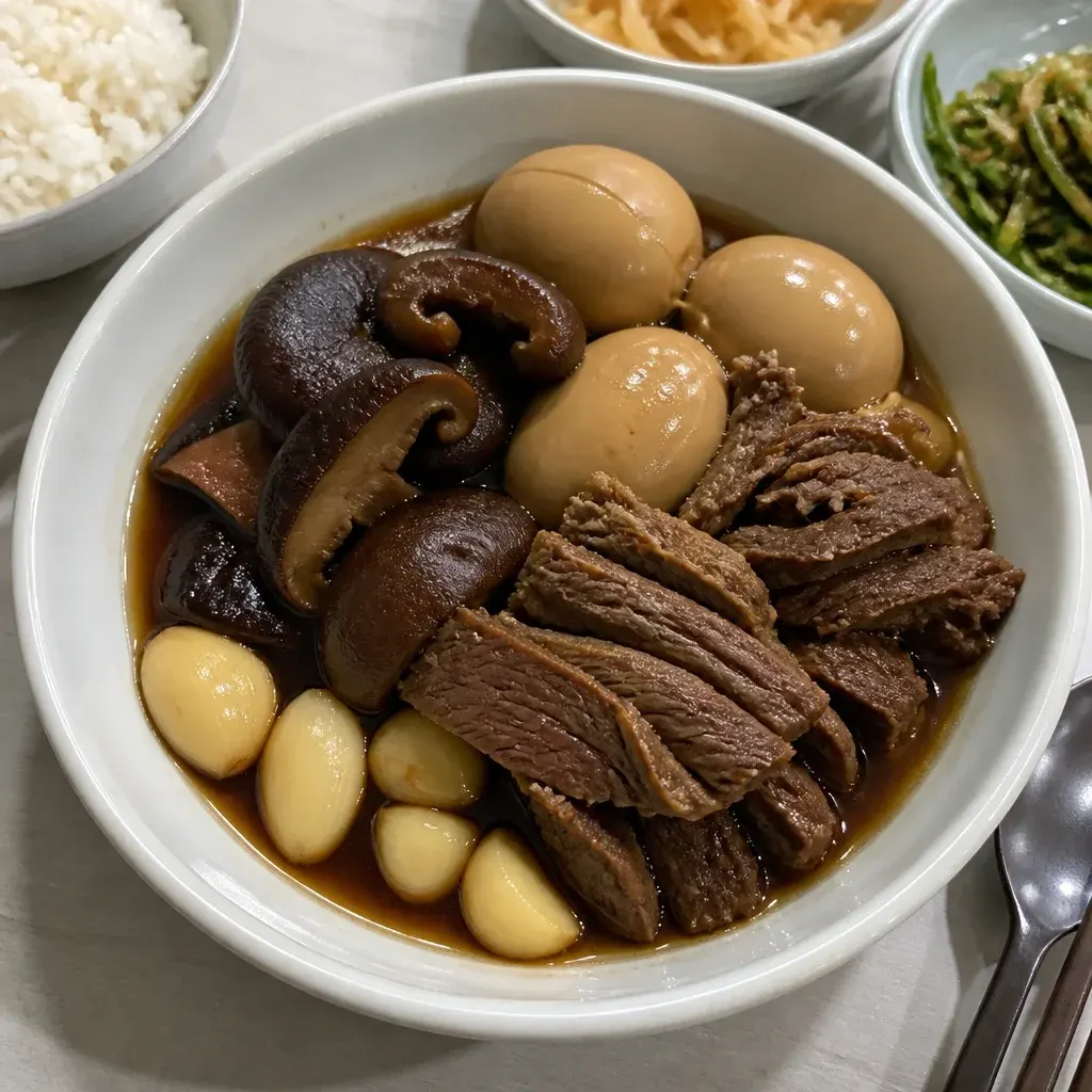 牛肉とアワビの煮物