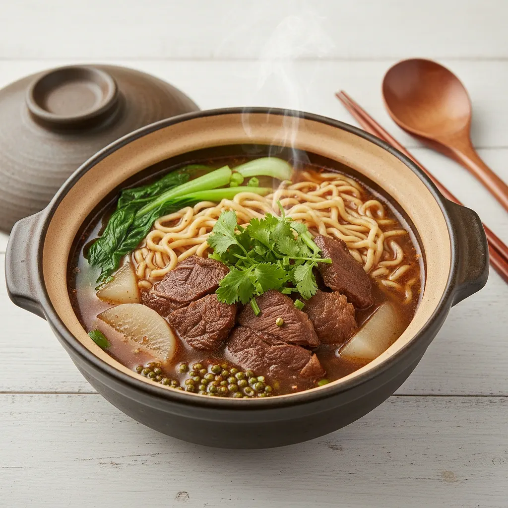 家庭で楽しむ台湾牛肉麺