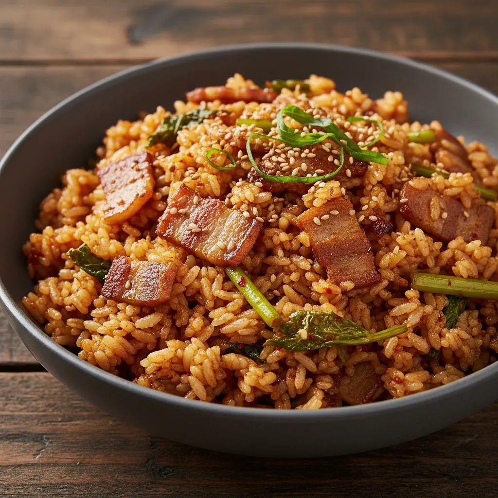 セリとサムギョプサル焼き、サムギョプサル炒めご飯